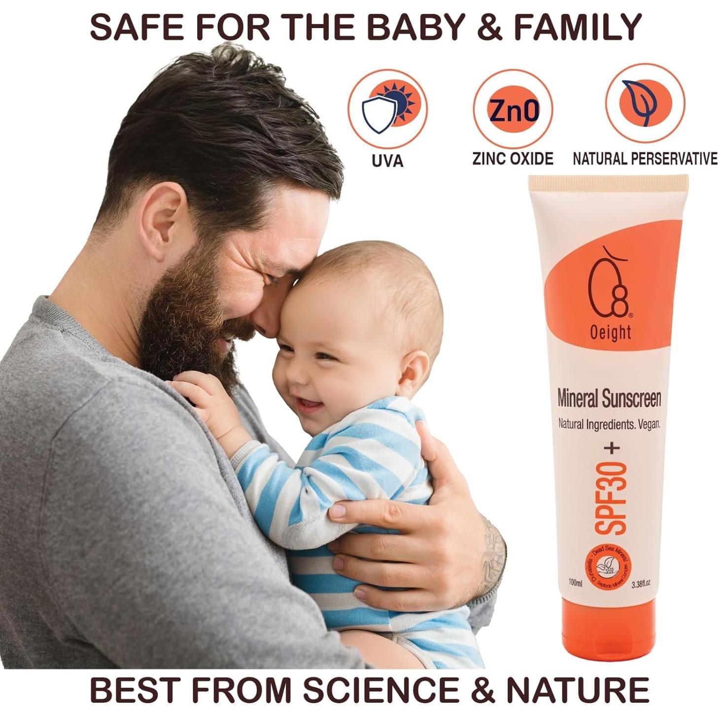 Protector Solar Mineral Oeight para Bebés SPF 50 - 95g