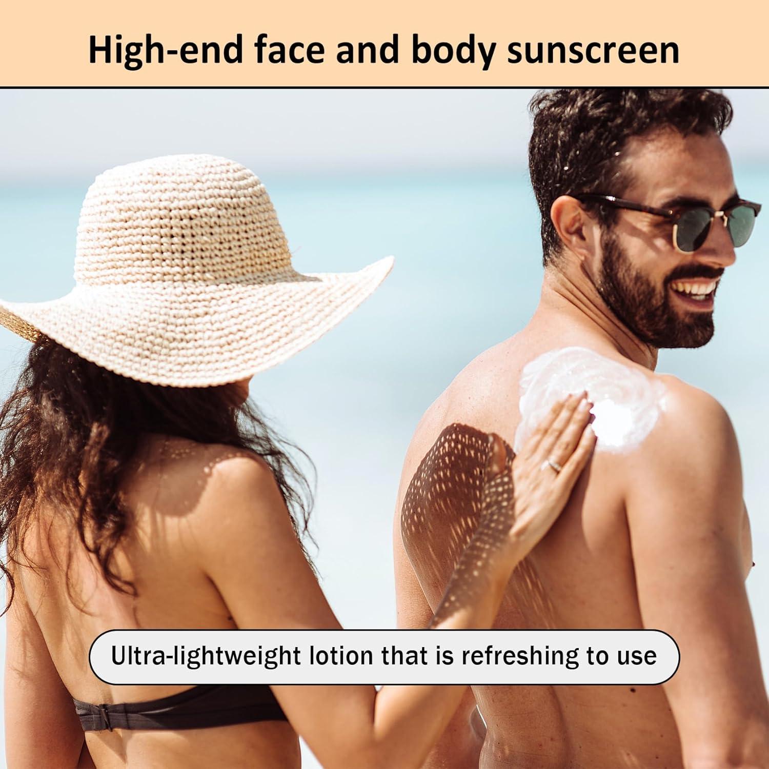 Juego de 3 Protectores Solares para Hombres SPF 90+ Hidratante