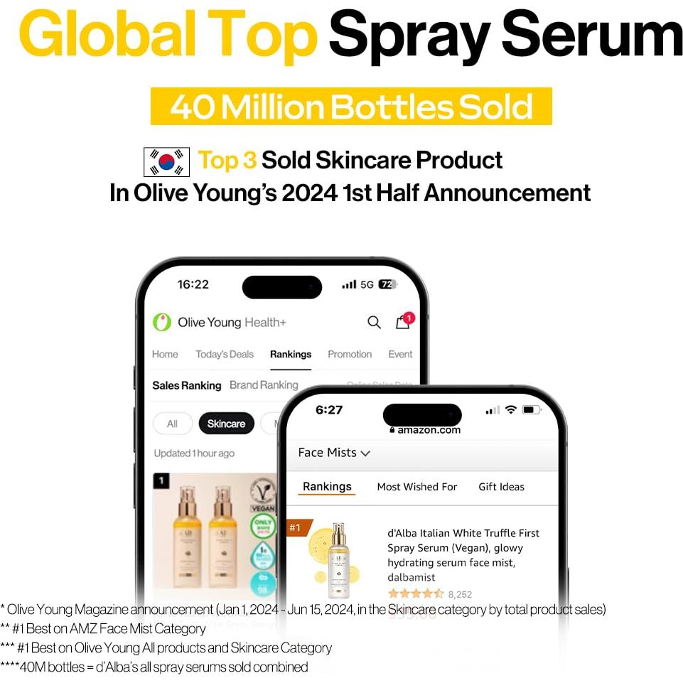 Suero en Spray d'alba Trufa Blanca + Protector Solar SPF 50+