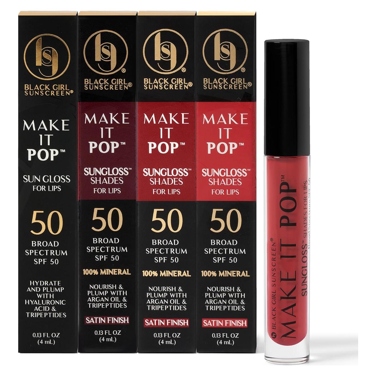 Brillo Solar Make It Pop SPF 50 - 4 Tonos Hidratantes Labiales