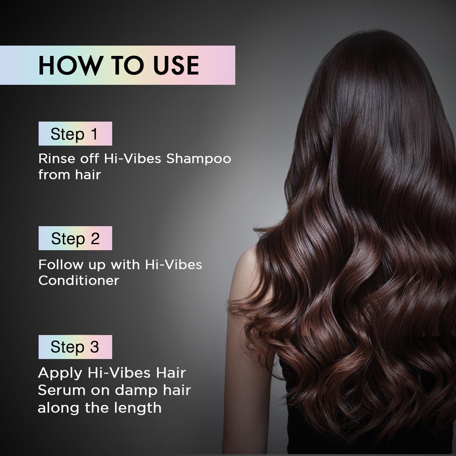 Set Trio Vegano Moehair Hi-Vibes: Champú, Acondicionador y Suero Antifrizz