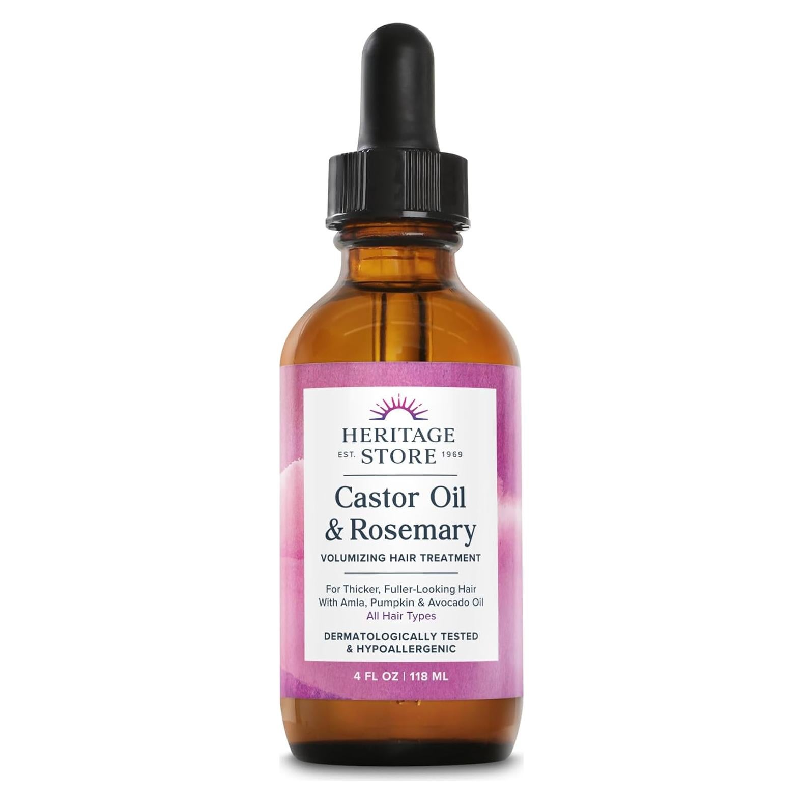 Tratamiento Capilar Heritage Store Aceite de Castor y Romero 118ml