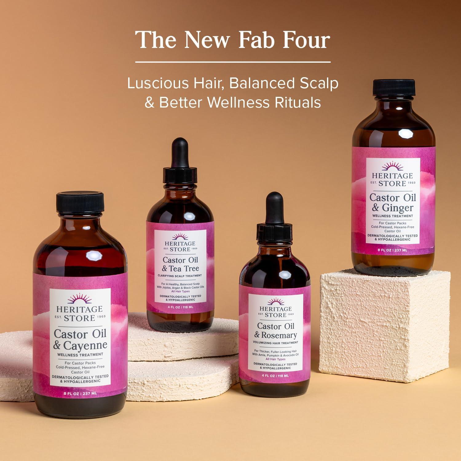 Tratamiento Capilar Heritage Store Aceite de Castor y Romero 118ml