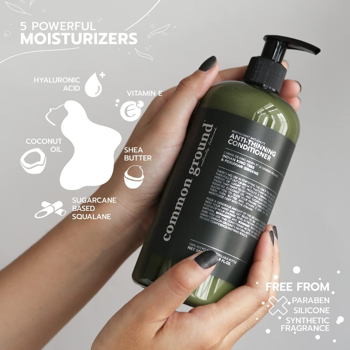 Acondicionador Natural Anti-Caída Common Ground 500ml Vegano