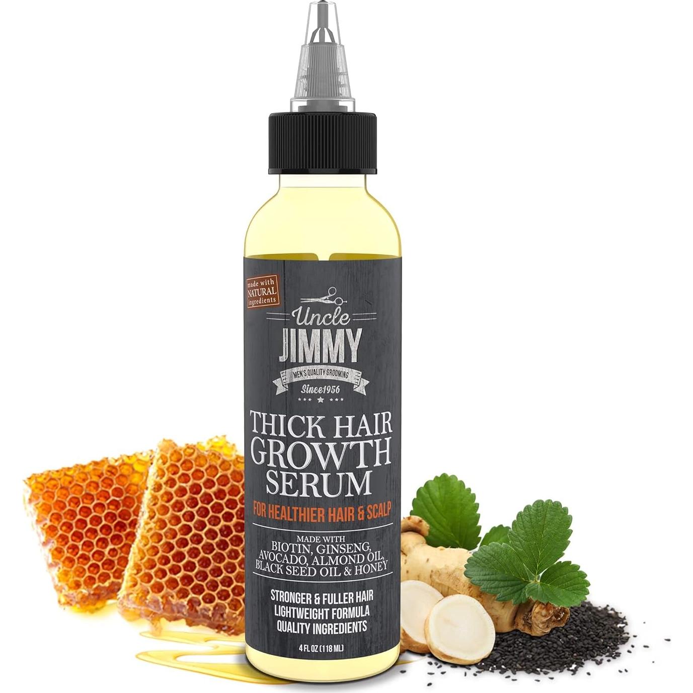 Suero para Crecimiento del Cabello Uncle Jimmy Thick 118 ml
