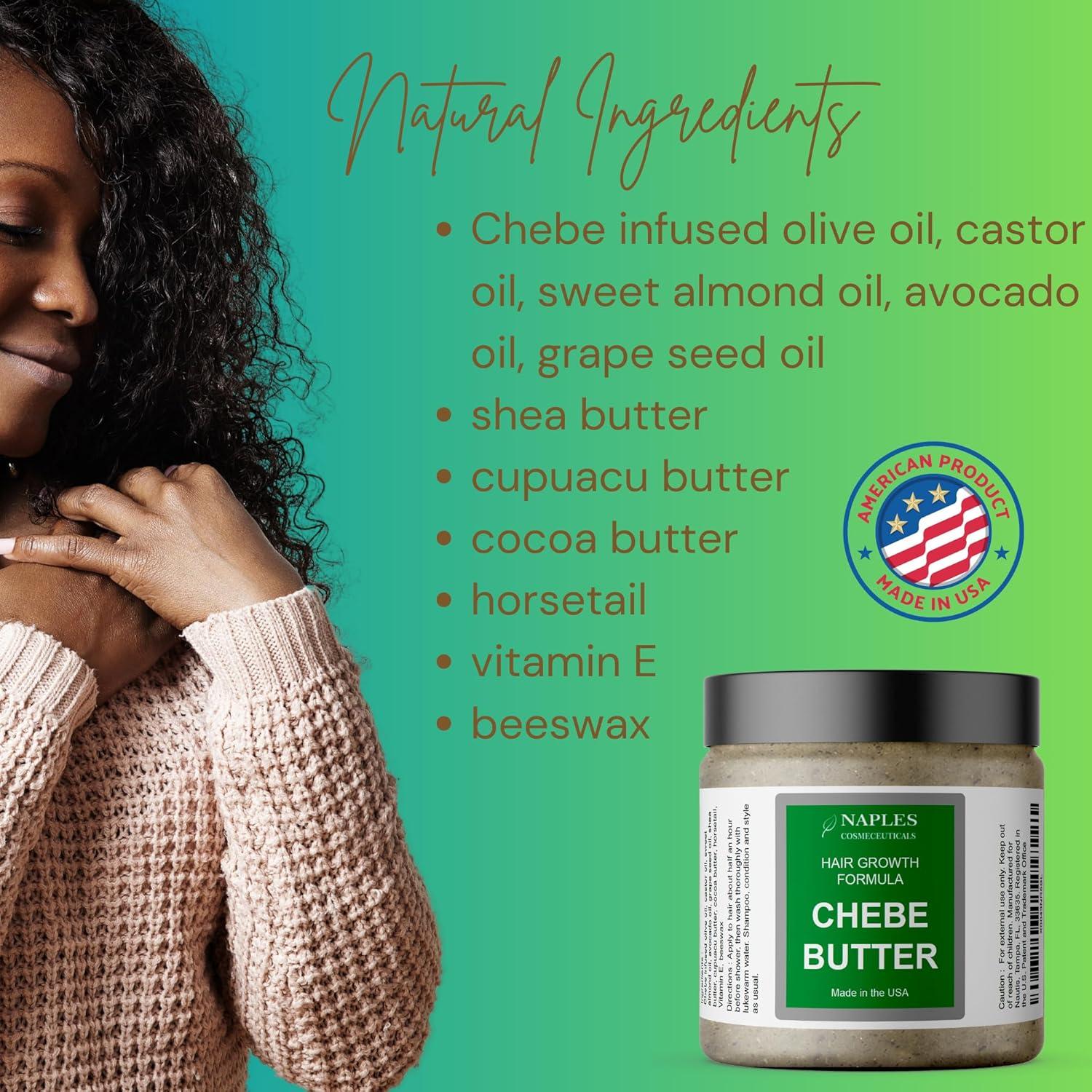 Mantequilla de Chebe Natural 227g - Fortalecedor Capilar Sin Fragancia