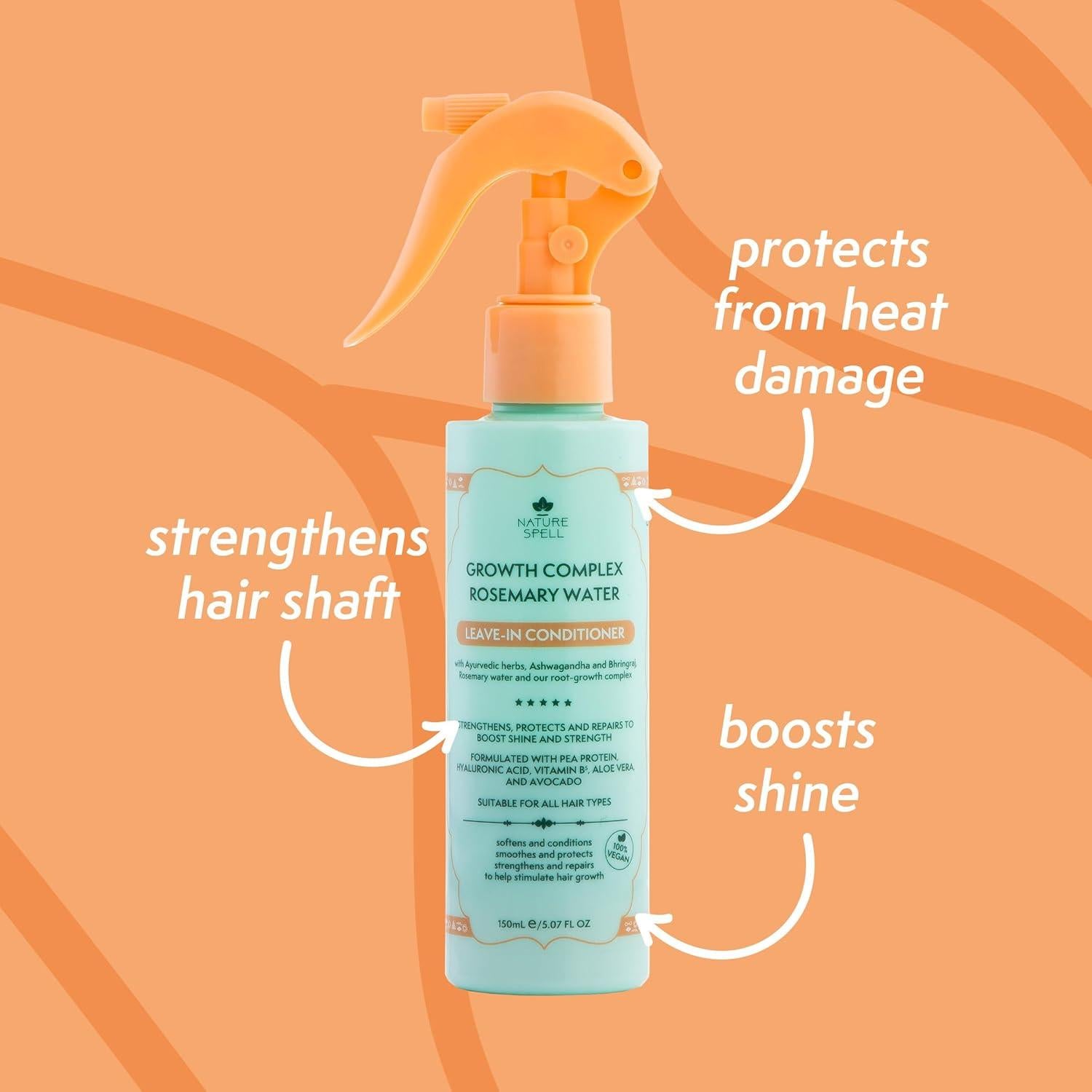 Acondicionador sin enjuague Nature Spell 150 ml - Crecimiento y brillo