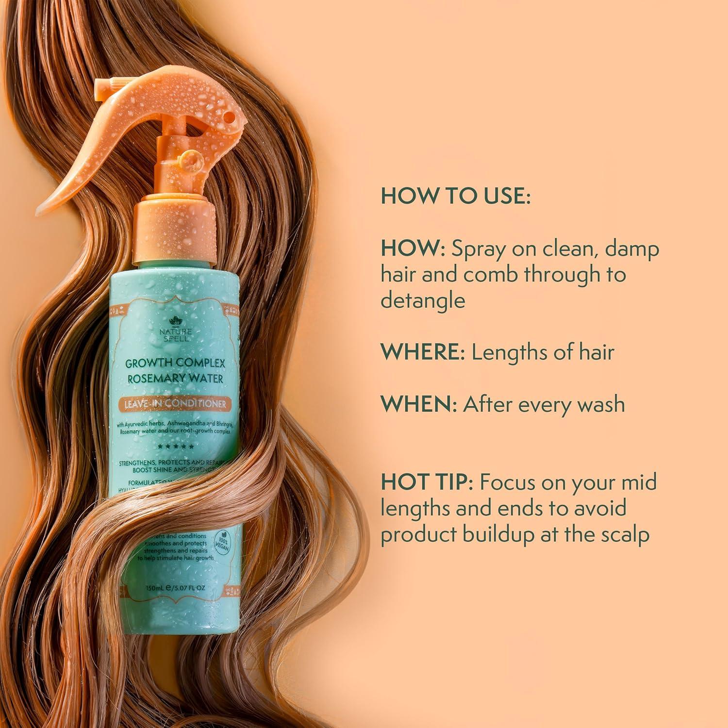Acondicionador sin enjuague Nature Spell 150 ml - Crecimiento y brillo