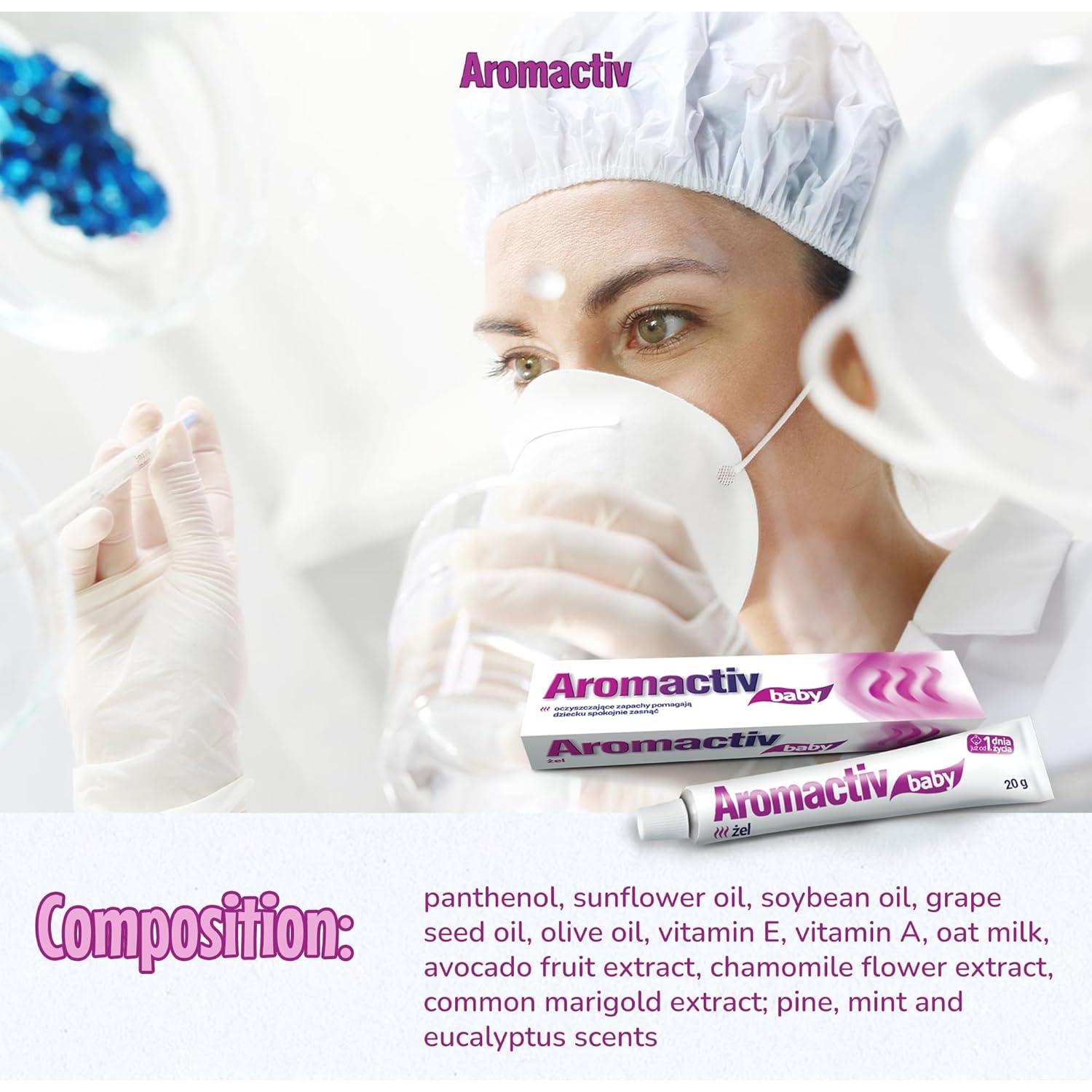 Gel para Bebés Aromactiv 20g - Calmante Pino Menta Eucalipto