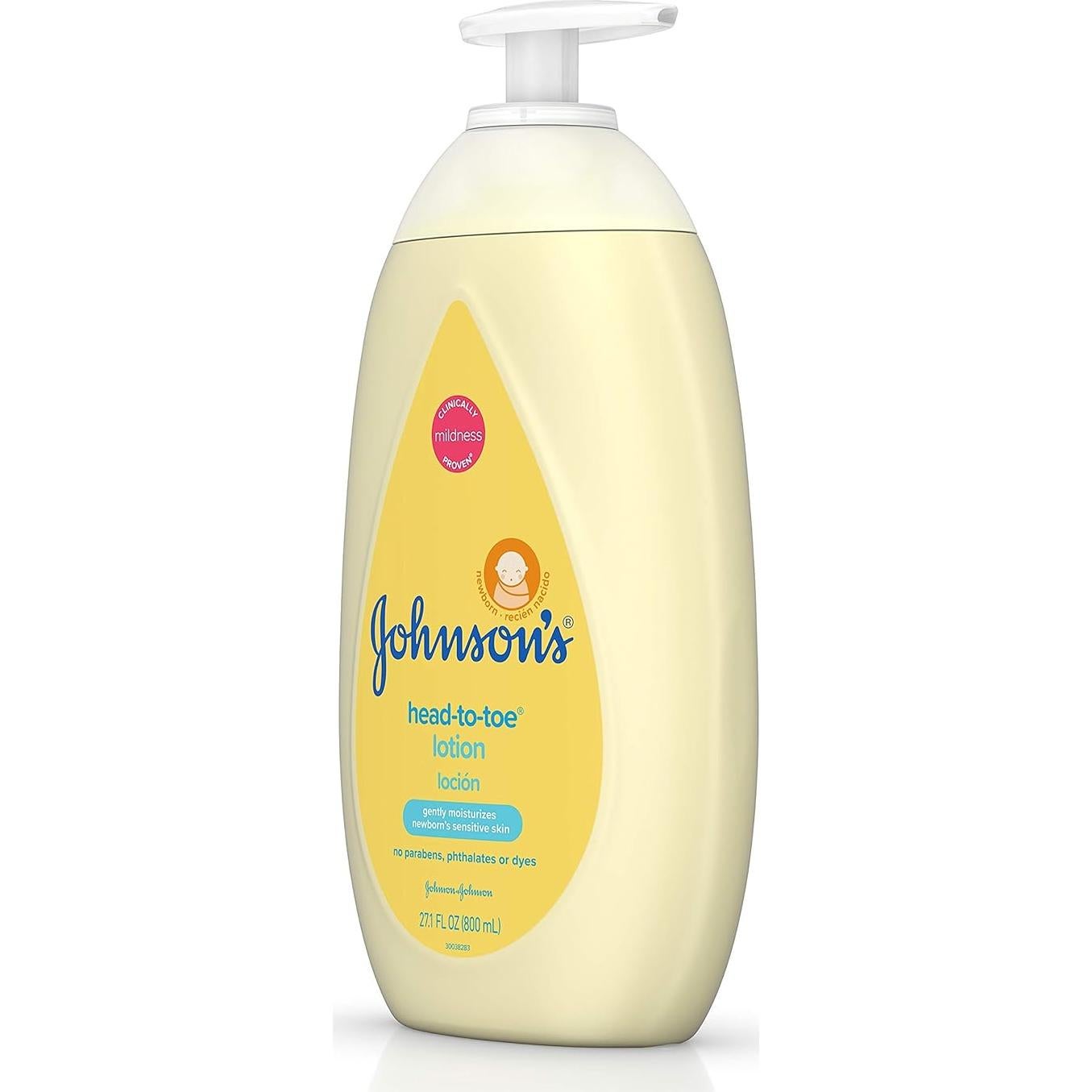 Loción Hidratante para Bebés Johnson's 800 ml Hipoalergénica