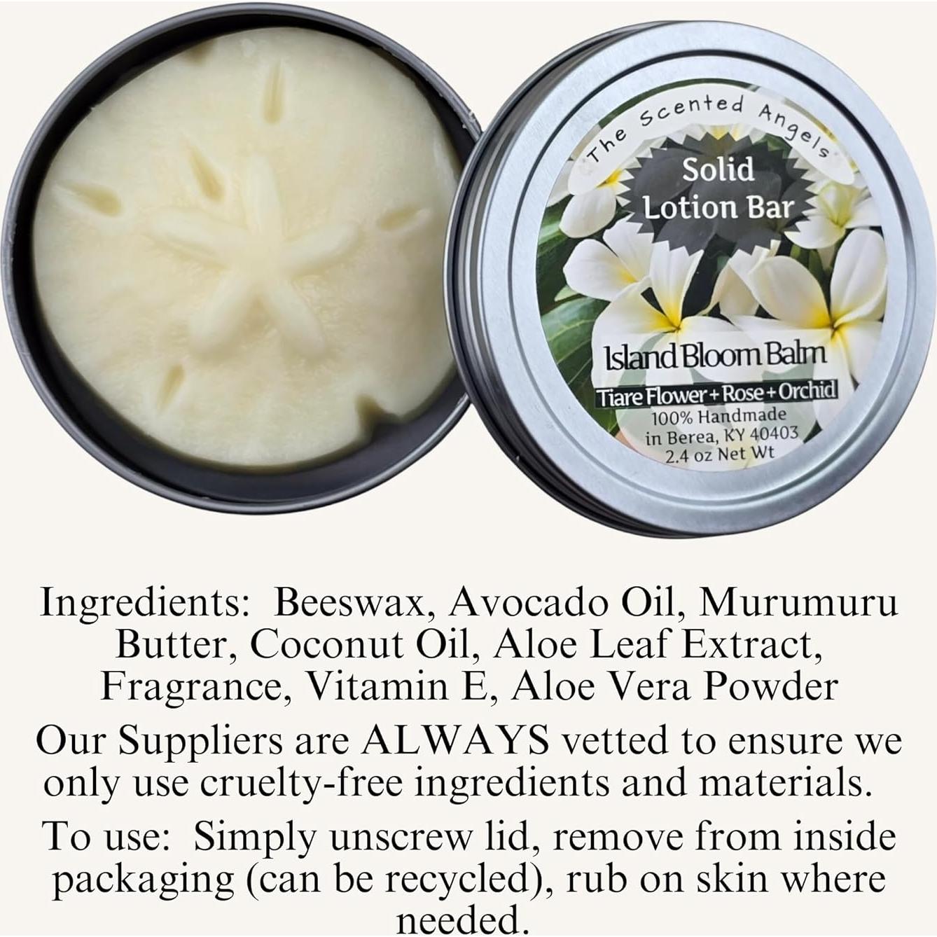 Barra de Loción Sólida The Scented Angels Island Bloom 68g