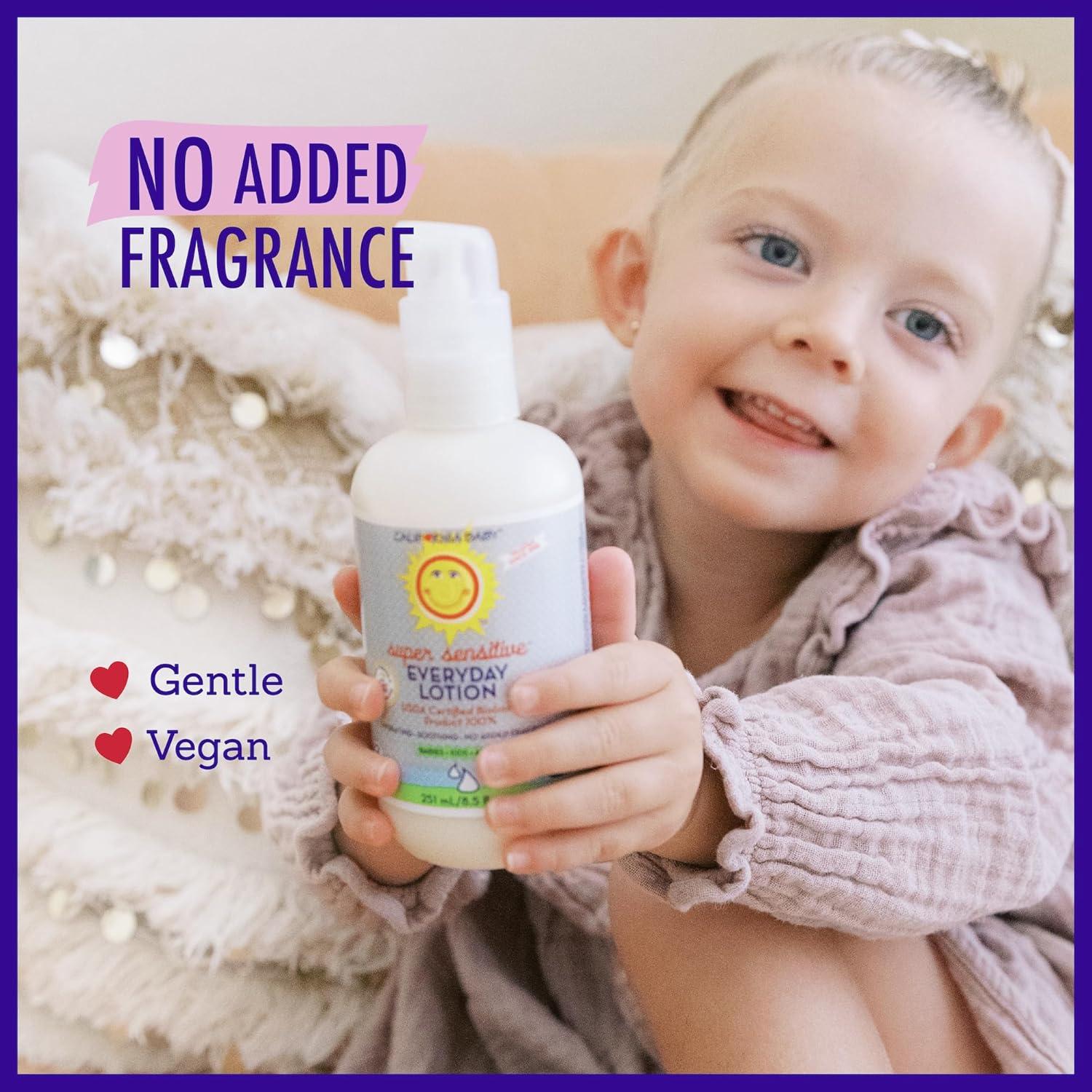 Loción Super Sensible California Baby 562 mL Hipoalergénica