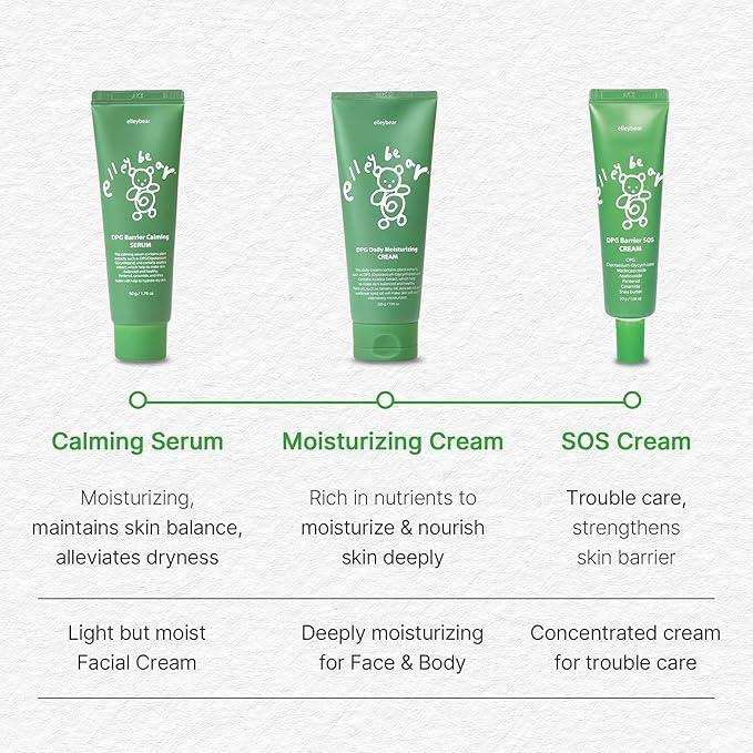 Crema Barrera Hidratante Elleybear DPG para Bebés 39.9ml