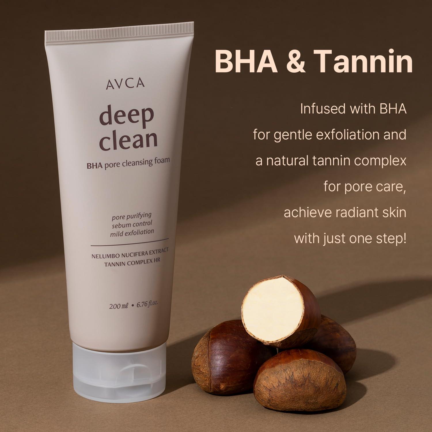 AVCA BHA Espuma Limpiadora Facial 200ml - Cuidado Piel Grasa