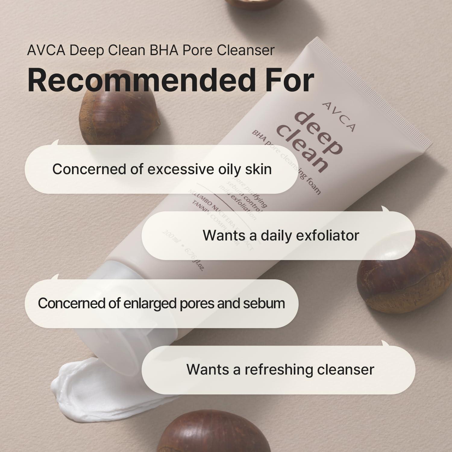 AVCA BHA Espuma Limpiadora Facial 200ml - Cuidado Piel Grasa