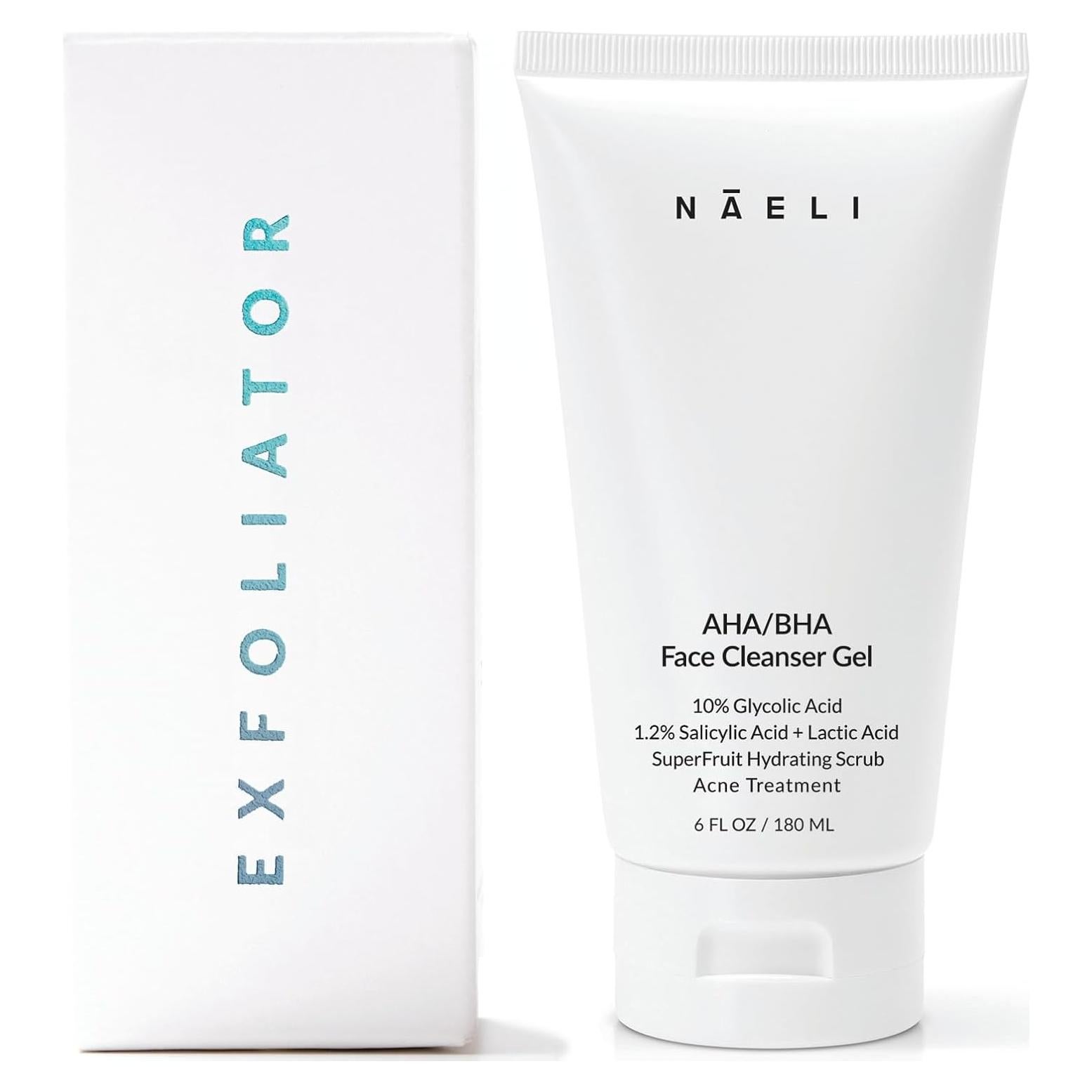Limpiador Facial Exfoliante NAELI 170 ml - AHA/BHA 10% Ácido Glicólico