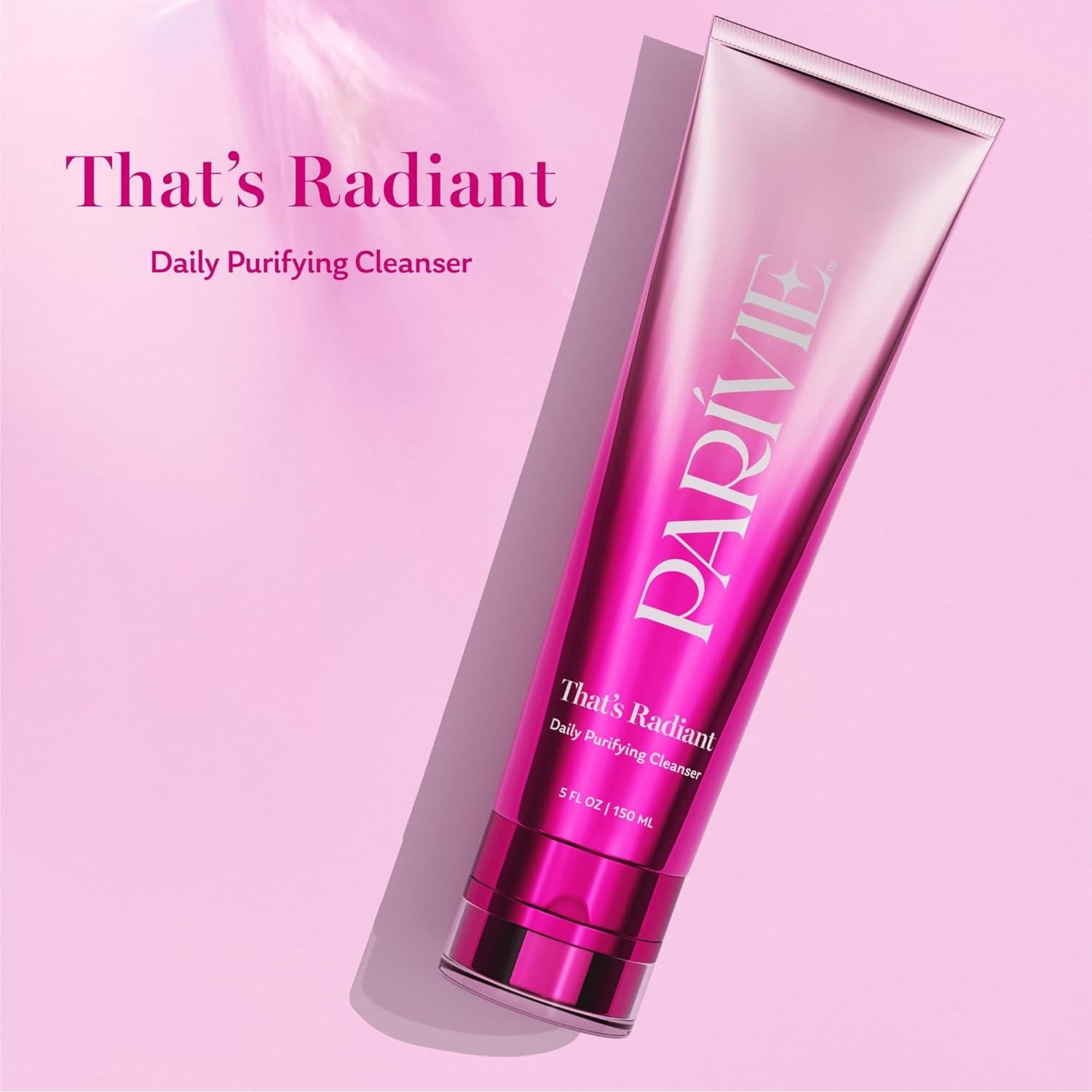 Limpiador Facial Diario Parivie Eso es Radiante 148 ml - Gel-a-Crema con BHA y Ceramidas