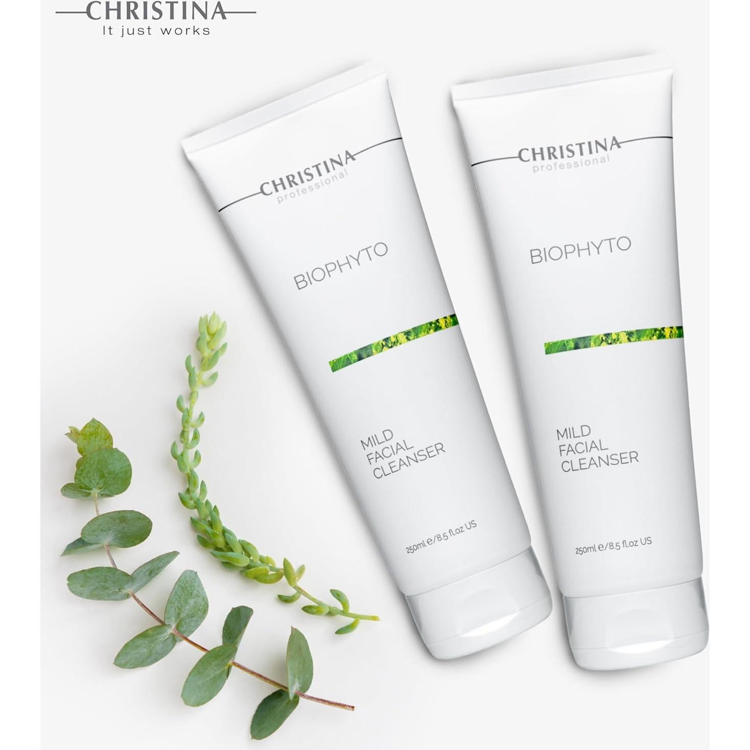 Limpiador Facial Suave Christina Biophyto 250 ml Té Verde Pepino