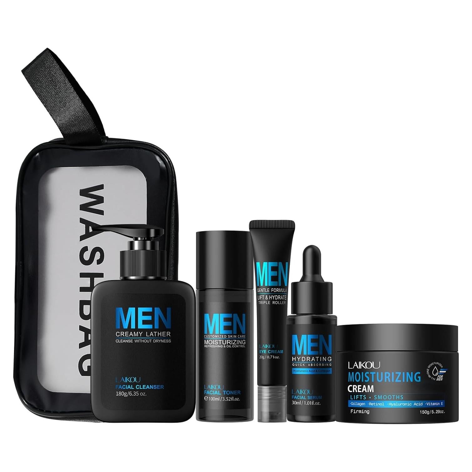 Set de Cuidado de la Piel para Hombres LAIKOU 5 Piezas