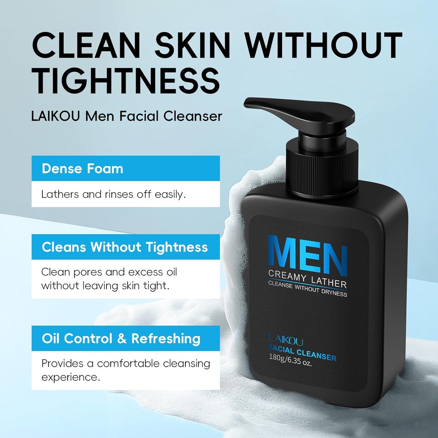 Set de Cuidado de la Piel para Hombres LAIKOU 5 Piezas