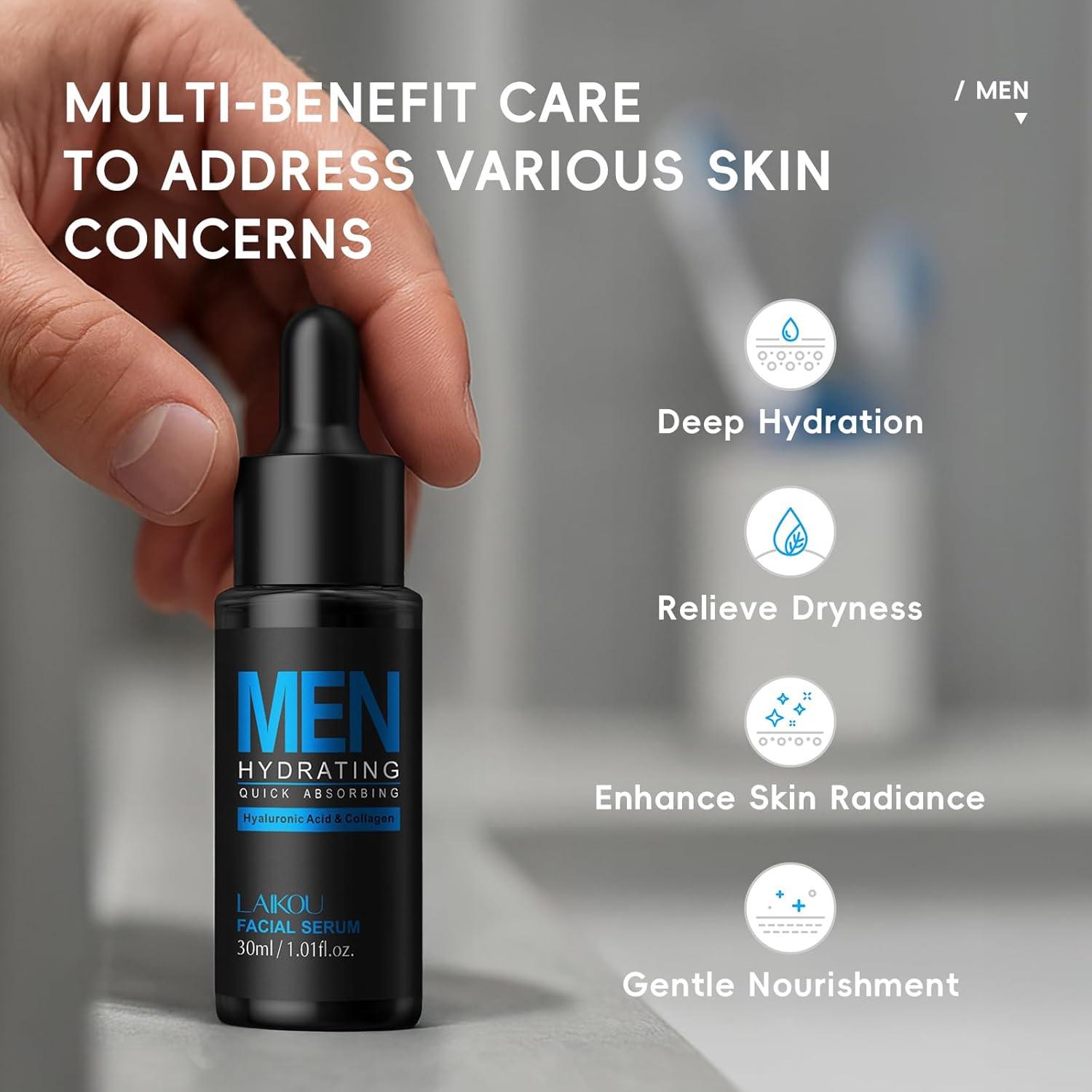 Set de Cuidado de la Piel para Hombres LAIKOU 5 Piezas