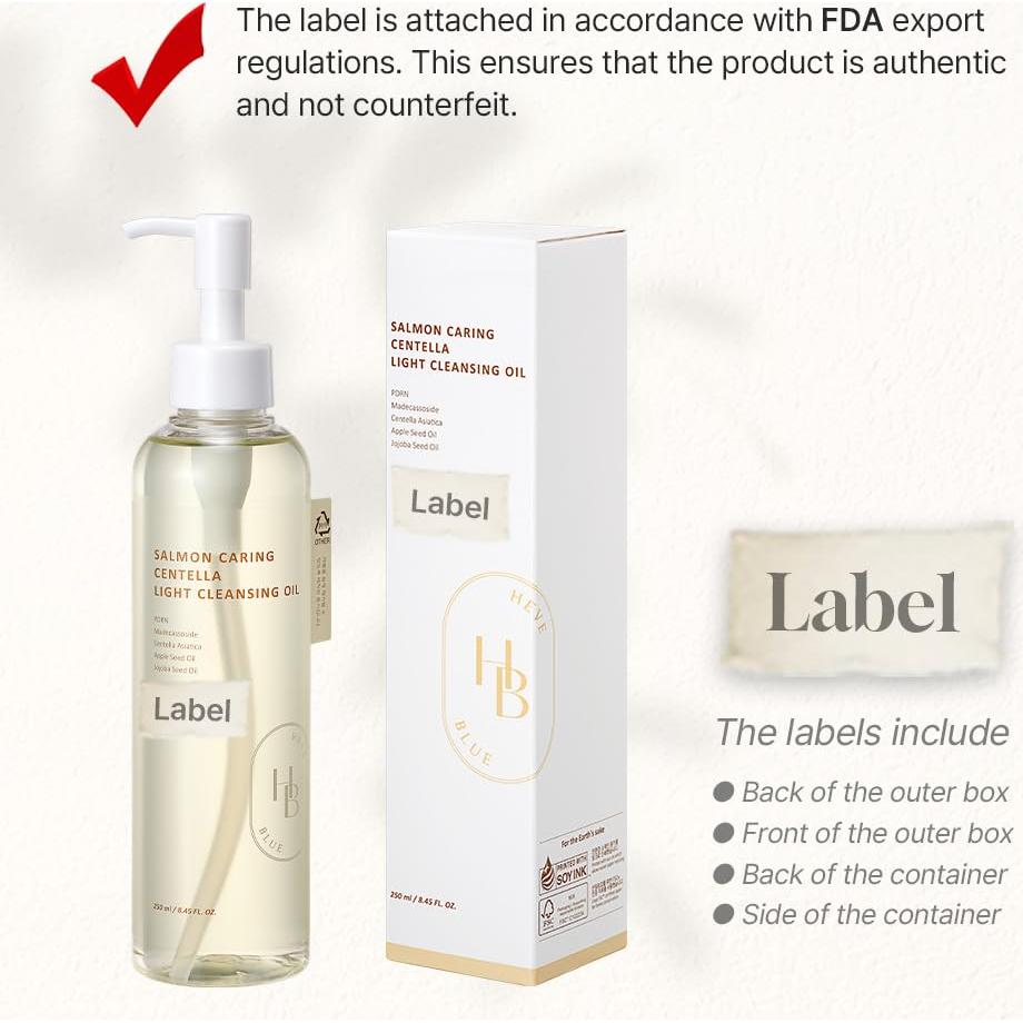 Aceite Limpiador Ligero HEVEBLUE Centella Salmón 263g