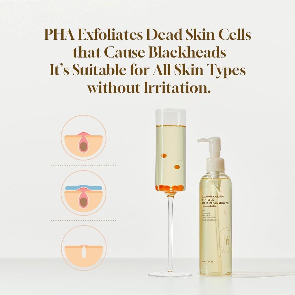 Aceite Limpiador Ligero HEVEBLUE Centella Salmón 263g