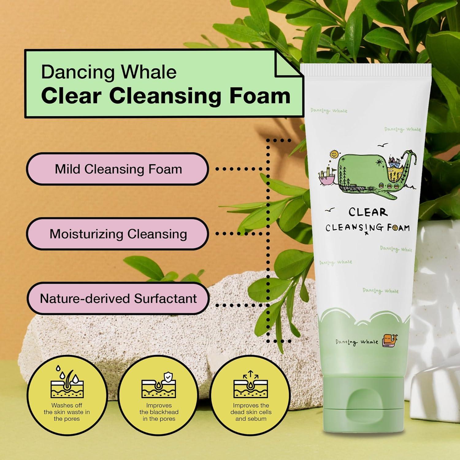 Espuma Limpiadora Suave Dancing Whale 120ml - Piel Clara