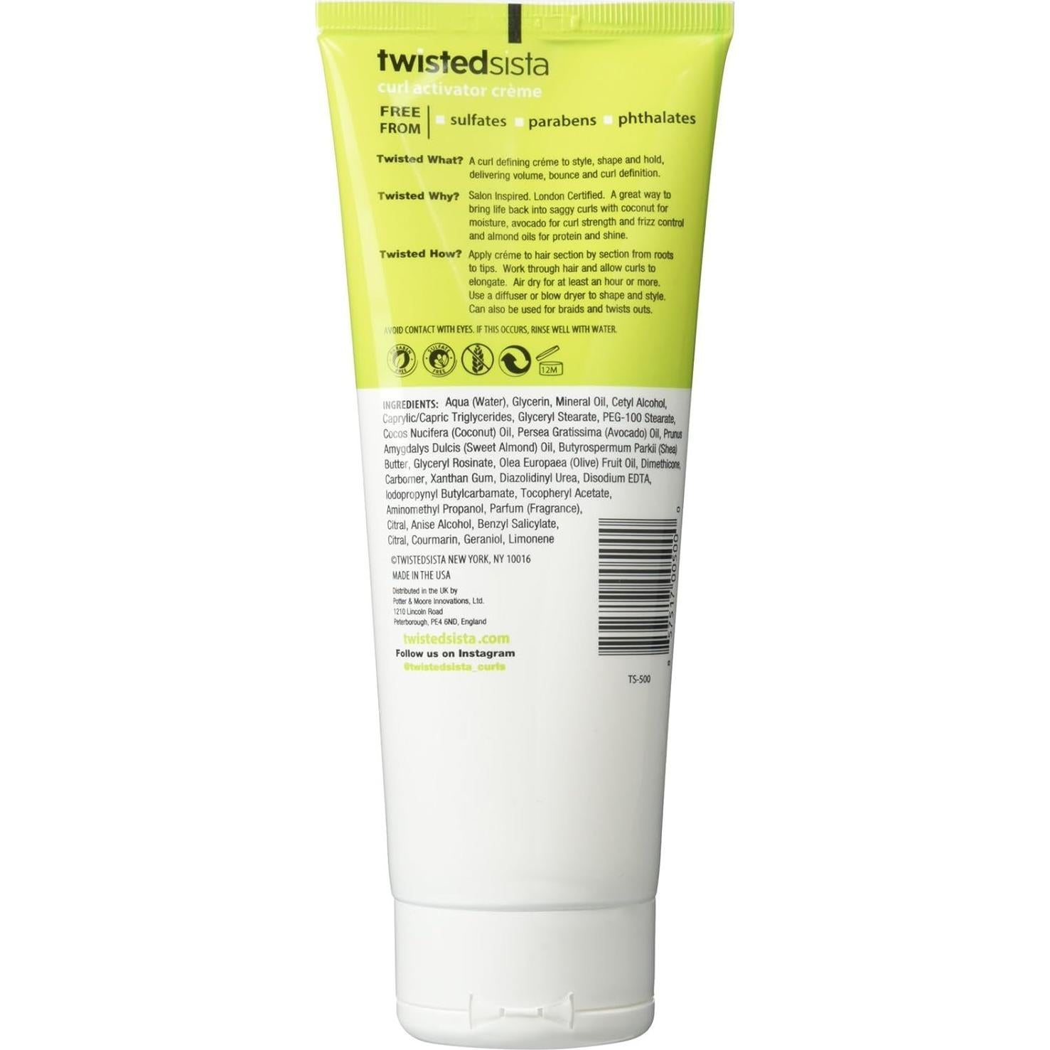 Activador de Rizos Twisted Sista 221.6 ml con Aceites