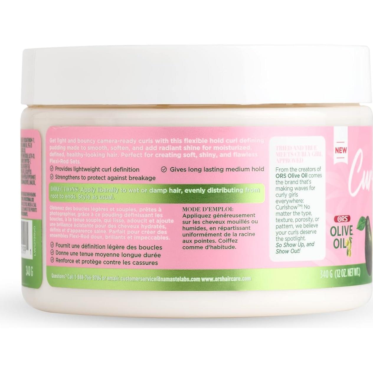 Pudding Curl N Smooth ORS 340g - Aceite de Oliva y Colágeno