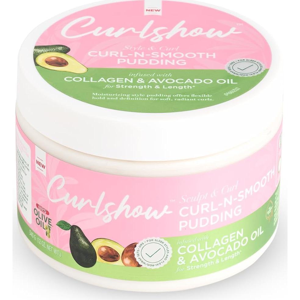 Pudding Curl N Smooth ORS 340g - Aceite de Oliva y Colágeno
