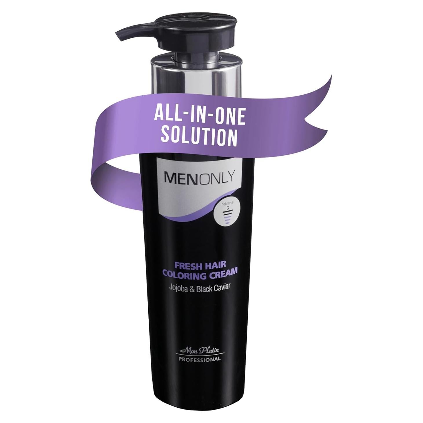 Crema de Coloración para Cabello Caviar Negro Mon Platin