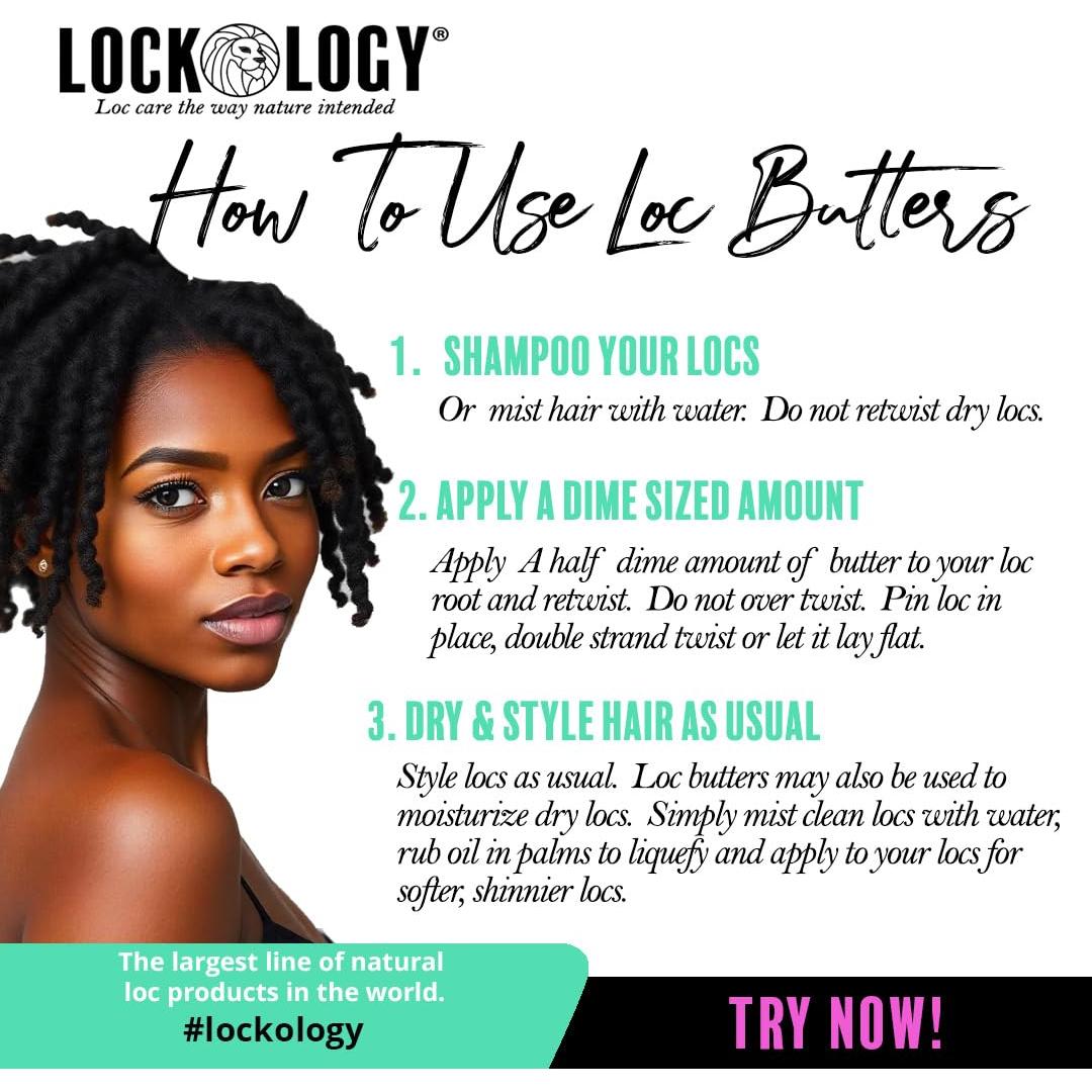 Mantequilla Loc Lockology 240g - Natural Menta y Árbol de Té