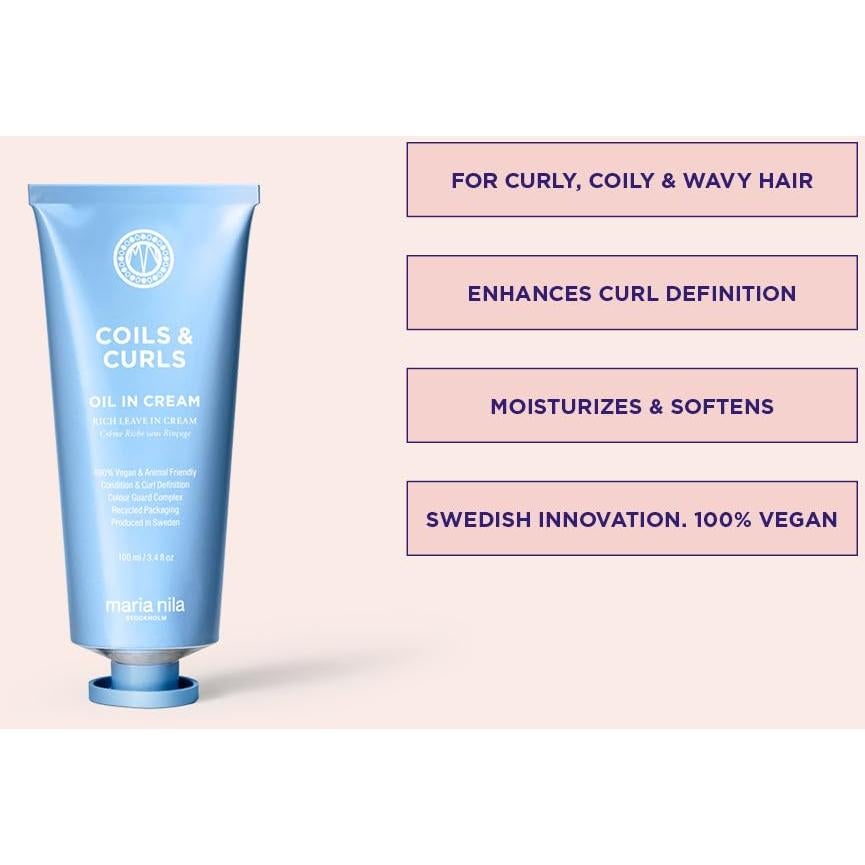 Maria Nila Coils & Curls Aceite de Jojoba 100ml para Cabello Rizado