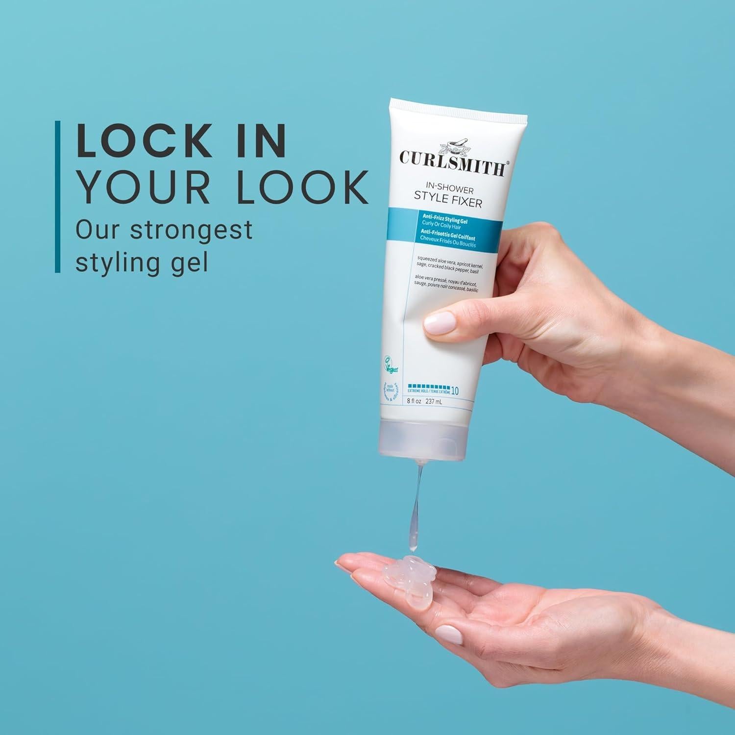Gel Fijador de Rizos Curlsmith 59 ml - Fijación Fuerte y Vegano