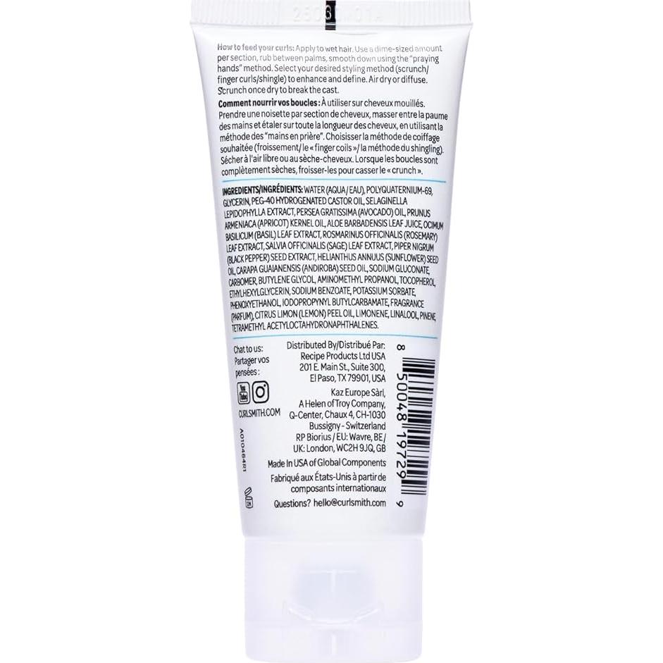 Gel Fijador de Rizos Curlsmith 59 ml - Fijación Fuerte y Vegano