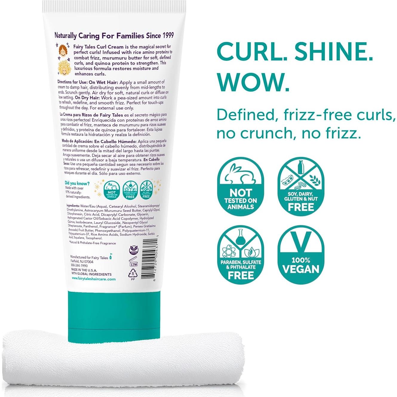 Gel de Estilo Curly Q Fairy Tales 227g - Para Cabello Rizado