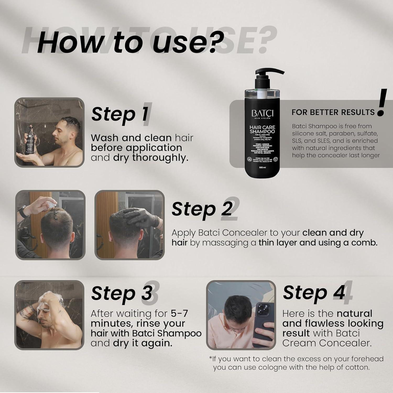 Crema Correctora de Cabello Batci 30ml - Cobertura Natural y Resistente