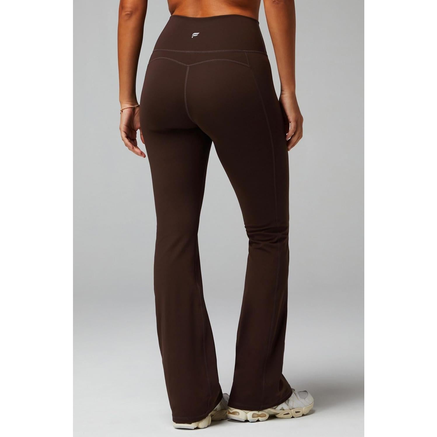 Pantalones Acampanados Fabletics Pureluxe Mujer Cacao