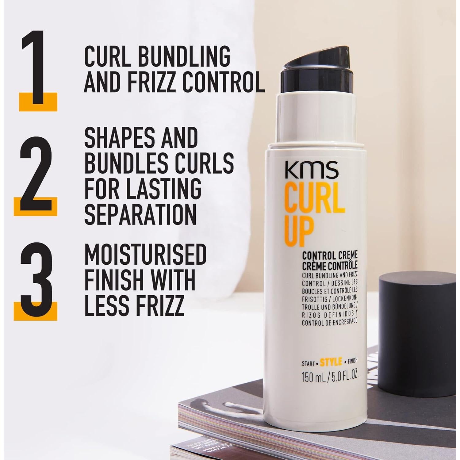 KMS Curlup Control Crème 148 ml - Crema para Cabello Rizado