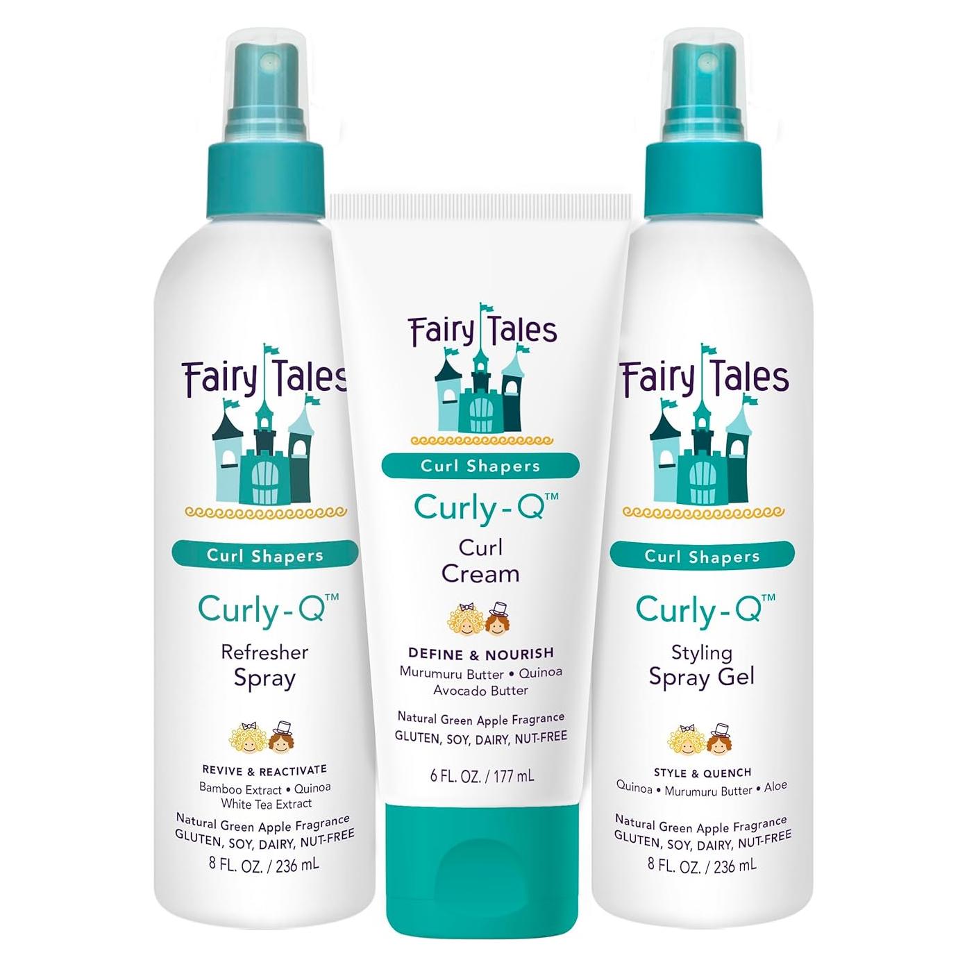 Conjunto Curly Q Fairy Tales para Cabello Rizado Niños - 3 Piezas