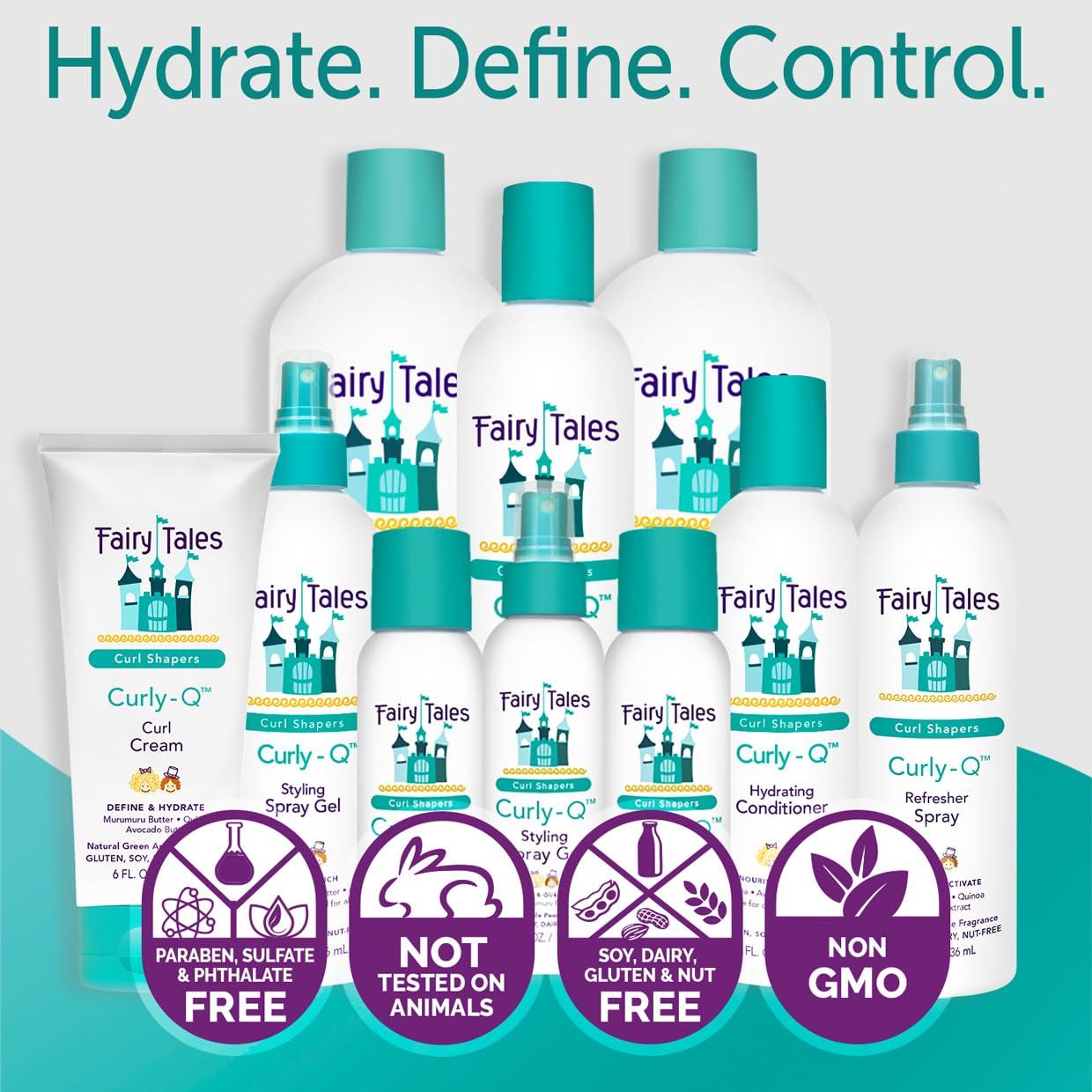 Conjunto Curly Q Fairy Tales para Cabello Rizado Niños - 3 Piezas