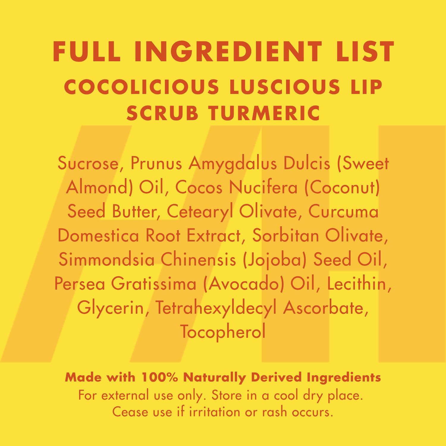 Exfoliante Labial Vegano Handmade Heroes con Cúrcuma 28g