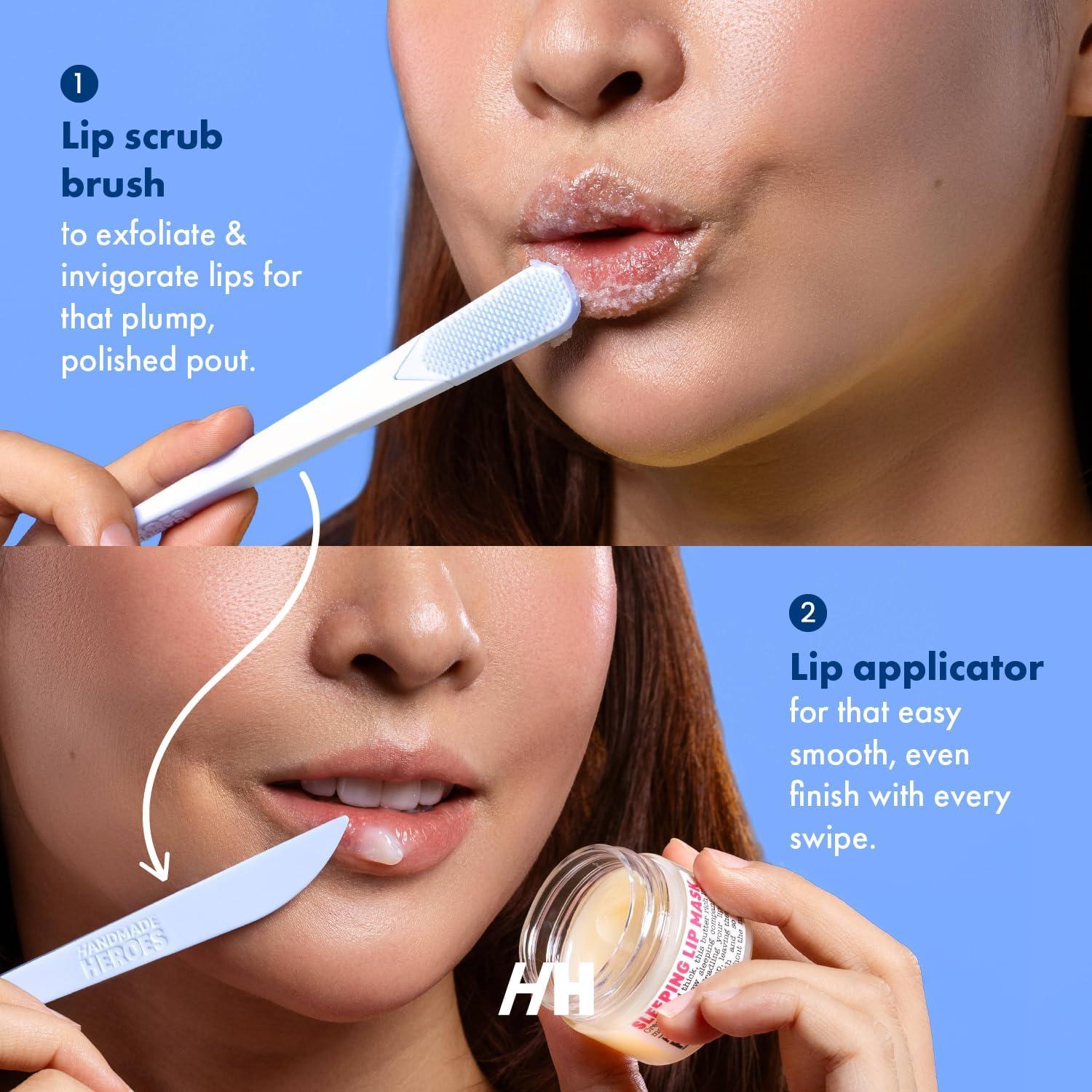 Brocha de Labios Handmade Heroes - Exfoliador Reutilizable 2pc