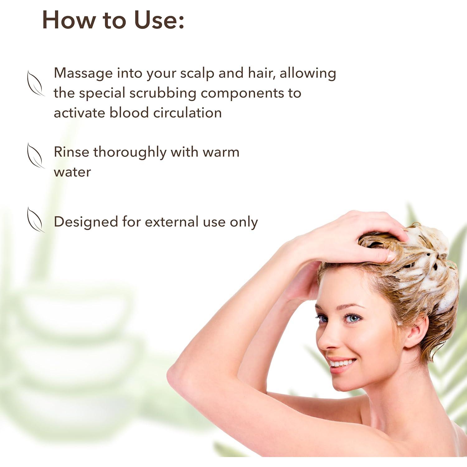 Champú Scrub Orgánico Ecolatier con Aloe Vera 340g - Hidratante y Exfoliante