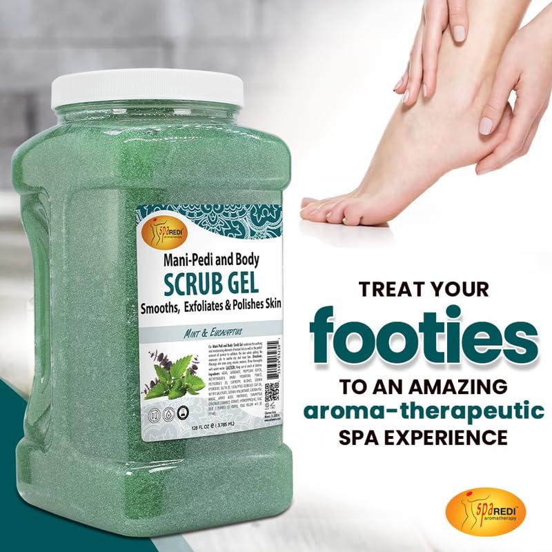 Gel Exfoliante SPA REDI de Pómez, Menta y Eucalipto 3.63 L