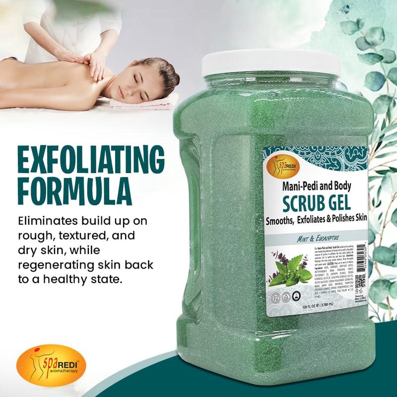 Gel Exfoliante SPA REDI de Pómez, Menta y Eucalipto 3.63 L