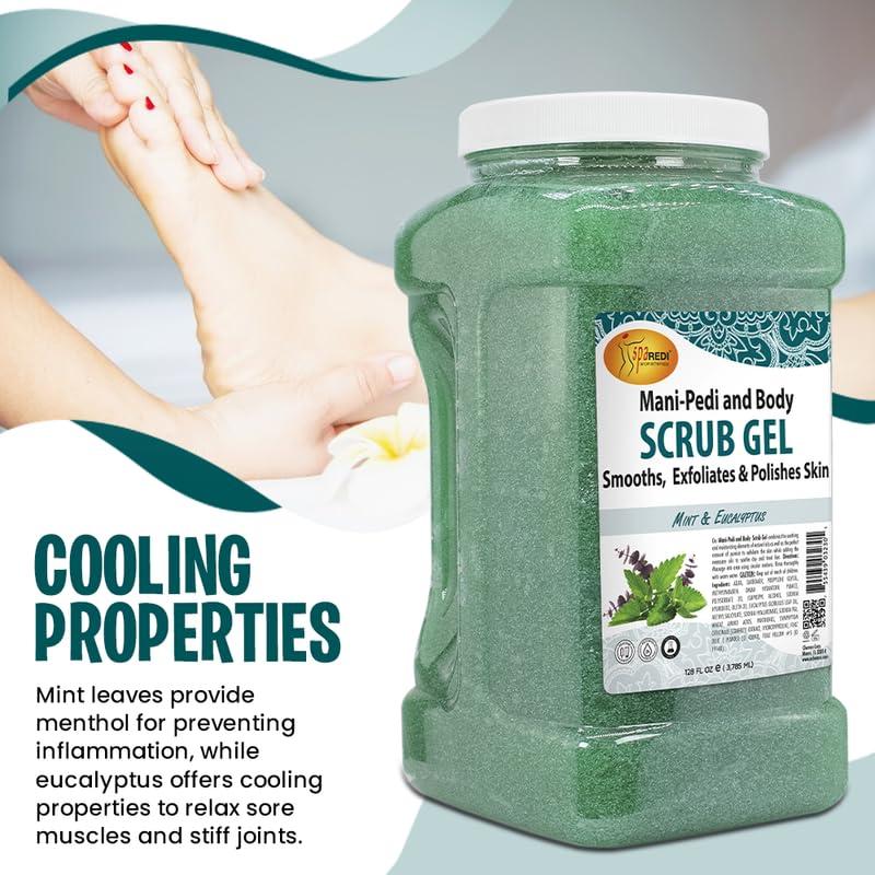 Gel Exfoliante SPA REDI de Pómez, Menta y Eucalipto 3.63 L