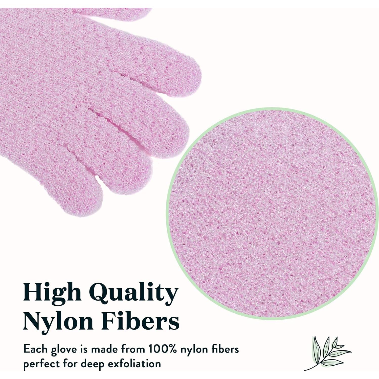 Guantes Exfoliantes de Ducha Bare Botanics Pack de 4 - Lavanda