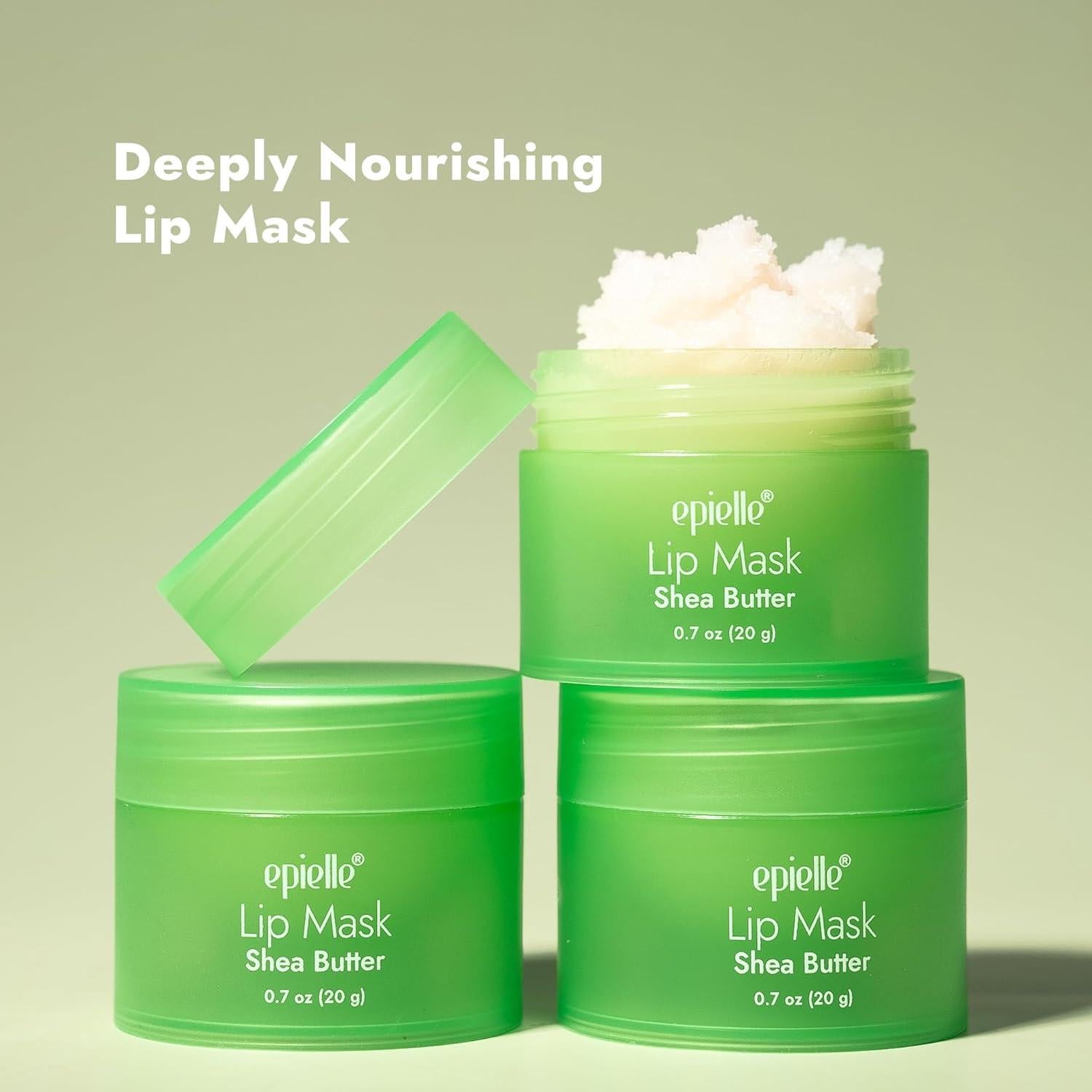 Kit de Cuidado Labial Epielle Buff & Shine - Exfoliante y Máscara